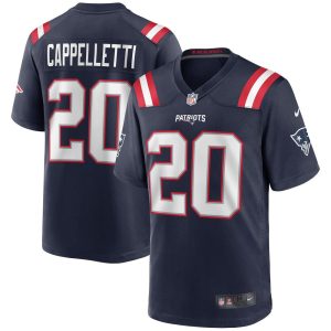 NFL Men's New England Patriots Gino Cappelletti Nike Navy Game Retired Player Jersey