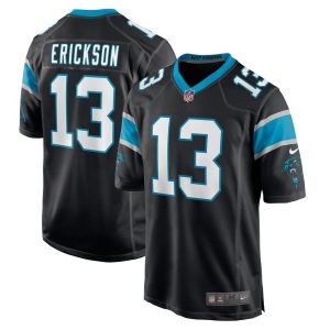 NFL Men's Carolina Panthers Alex Erickson Nike Black Game Jersey