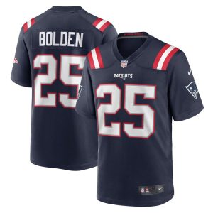 NFL Men's New England Patriots Brandon Bolden Nike Navy Game Jersey