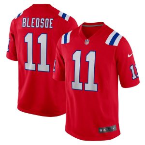 NFL Men's New England Patriots Drew Bledsoe Nike Red Retired Player Alternate Game Jersey