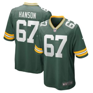 NFL Men's Green Bay Packers Jake Hanson Nike Green Game Jersey