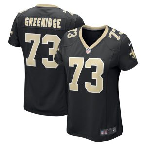 NFL Women's New Orleans Saints Ethan Greenidge Nike Black Game Jersey
