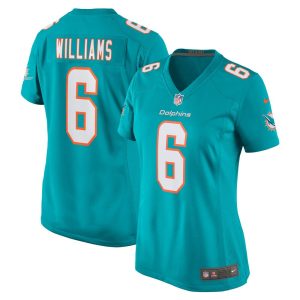 NFL Women's Miami Dolphins Trill Williams Nike Aqua Game Player Jersey