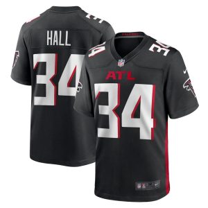 NFL Men's Atlanta Falcons Darren Hall Nike Black Game Jersey