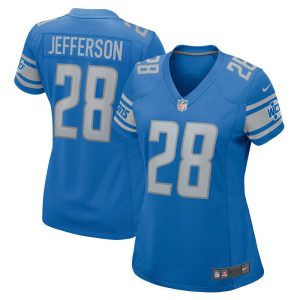 NFL Women's Detroit Lions Jermar Jefferson Nike Blue Nike Game Jersey