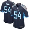 NFL Men's Tennessee Titans Rashaan Evans Nike Navy Game Player Jersey