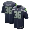 NFL Men's Seattle Seahawks Blessuan Austin Nike College Navy Game Player Jersey