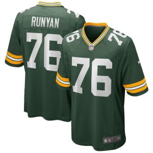 NFL Men's Green Bay Packers Jon Runyan Nike Green Player Game Jersey