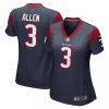 NFL Women's Houston Texans Kyle Allen Nike Navy Game Jersey