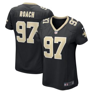 NFL Women's New Orleans Saints Malcolm Roach Nike Black Team Game Jersey