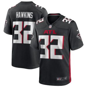 NFL Men's Atlanta Falcons Jaylinn Hawkins Nike Black Player Game Jersey