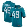 NFL Men's Jacksonville Jaguars Chapelle Russell Nike Teal Game Player Jersey