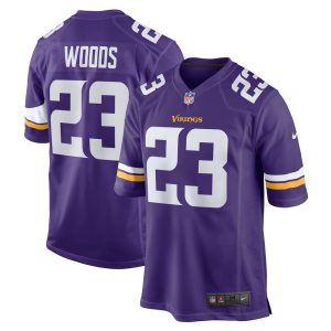 NFL Men's Minnesota Vikings Xavier Woods Nike Purple Game Jersey