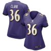 NFL Women's Baltimore Ravens Chuck Clark Nike Purple Game Jersey