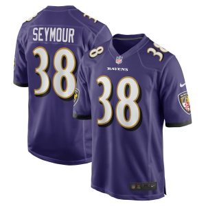 NFL Men's Baltimore Ravens Kevon Seymour Nike Purple Game Jersey