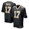 NFL Men's New Orleans Saints Kevin White Nike Black Game Player Jersey