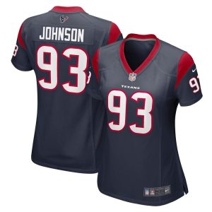 NFL Women's Houston Texans Jaleel Johnson Nike Navy Game Jersey