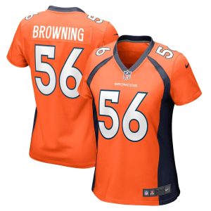 NFL Women's Denver Broncos Baron Browning Nike Orange Nike Game Jersey
