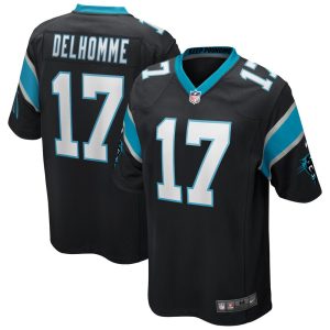 NFL Men's Carolina Panthers Jake Delhomme Nike Black Game Retired Player Jersey