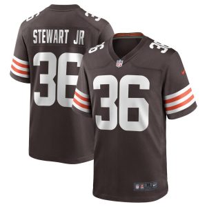 NFL Men's Cleveland Browns M.J. Stewart Jr. Nike Brown Game Jersey