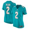 NFL Women's Miami Dolphins Albert Wilson Nike Aqua Game Player Jersey