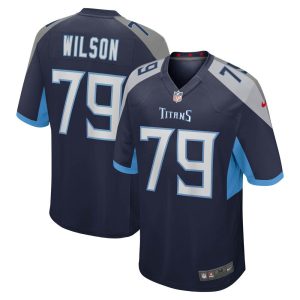 NFL Men's Tennessee Titans Isaiah Wilson Nike Navy Game Jersey