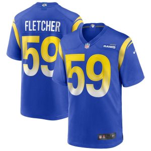 NFL Men's Los Angeles Rams London Fletcher Nike Royal Game Retired Player Jersey
