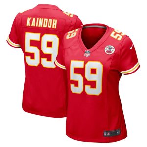 NFL Women's Kansas City Chiefs Joshua Kaindoh Nike Red Game Jersey