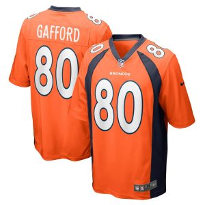 NFL Men's Denver Broncos Rico Gafford Nike Orange Game Jersey