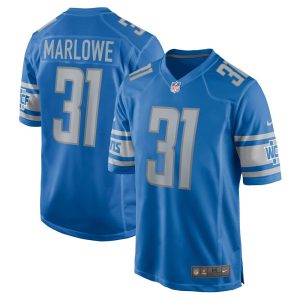 NFL Men's Detroit Lions Dean Marlowe Nike Blue Game Jersey