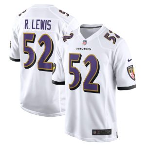 NFL Men's Baltimore Ravens Ray Lewis Nike White Retired Player Game Jersey