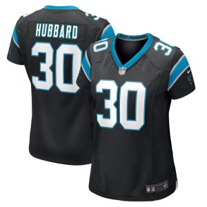 NFL Women's Carolina Panthers Chuba Hubbard Nike Black Game Jersey