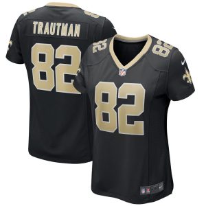 NFL Women's New Orleans Saints Adam Trautman Nike Black Game Jersey