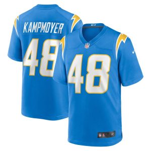NFL Men's Los Angeles Chargers Hunter Kampmoyer Nike Powder Blue Player Game Jersey
