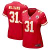 NFL Women's Kansas City Chiefs Darrel Williams Nike Red Game Jersey
