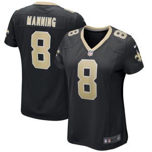 NFL Women's New Orleans Saints Archie Manning Nike Black Game Retired Player Jersey