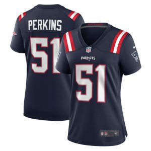 NFL Women's New England Patriots Ronnie Perkins Nike Navy Game Jersey