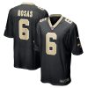 NFL Men's New Orleans Saints Aldrick Rosas Nike Black Game Jersey