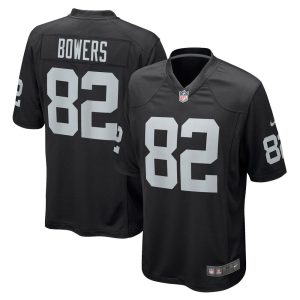 NFL Men's Las Vegas Raiders Nick Bowers Nike Black Game Player Jersey
