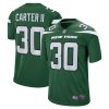 NFL Men's New York Jets Michael Carter II Nike Gotham Green Game Jersey