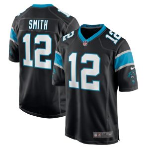 NFL Men's Carolina Panthers Shi Smith Nike Black Game Jersey