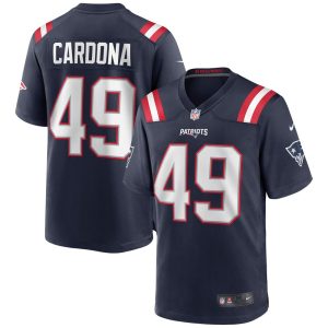NFL Men's New England Patriots Joe Cardona Nike Navy Game Jersey