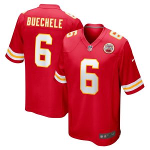 NFL Men's Kansas City Chiefs Shane Buechele Nike Red Game Jersey