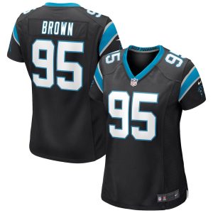 NFL Women's Carolina Panthers Derrick Brown Nike Black Game Jersey