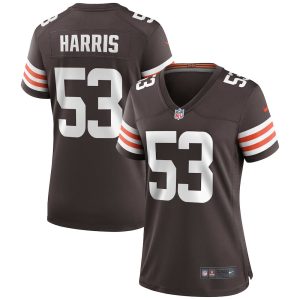 NFL Women's Cleveland Browns Nick Harris Nike Brown Game Jersey