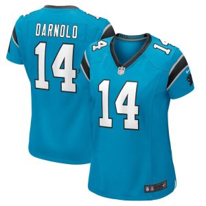 NFL Women's Carolina Panthers Sam Darnold Nike Blue Game Player Jersey