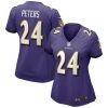 NFL Women's Baltimore Ravens Marcus Peters Nike Purple Game Jersey