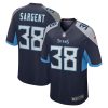 NFL Men's Tennessee Titans Mekhi Sargent Nike Navy Game Jersey