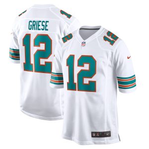 NFL Men's Miami Dolphins Bob Griese Nike White Retired Player Jersey