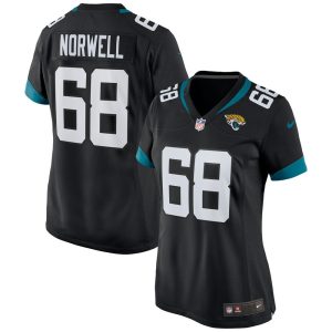NFL Women's Jacksonville Jaguars Andrew Norwell Nike Black Game Jersey